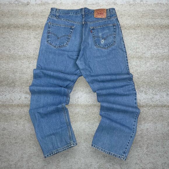 Levi's Other - Vintage Levis 505 Jeans Regular Straight Leg Fit Medium Wash Denim 90s
